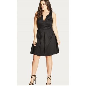 Gorgeous black City Chic mod dress